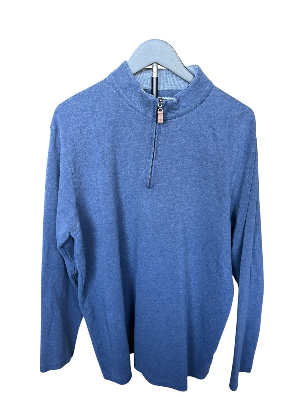 Mizzen+Main Navy Quarter Zip Pullover XXL Quiet Luxury Golf Dad Core Performance